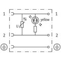 Murr Elektronik SVS ECO LED VALVE PLUG FORM A 18MM LED VDR 230V, 2+PE field-wireable M16x1.5 7000-29165-0000000